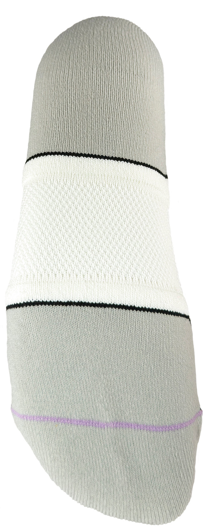 1000 Mile Repreve Single Layer Twin Pack Womens Crew Running Socks - White