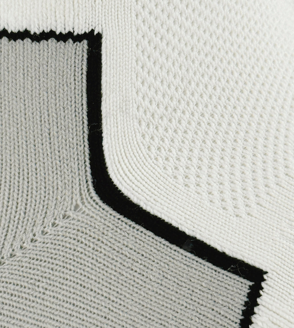 1000 Mile Repreve Single Layer Twin Pack Womens Crew Running Socks - White