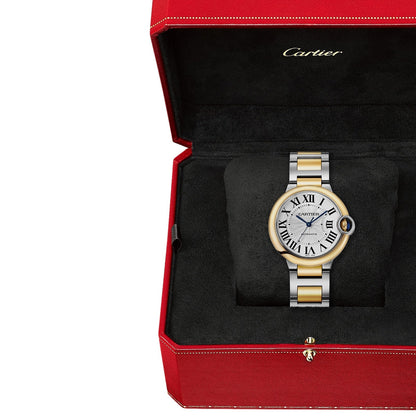 Ballon Bleu de Cartier 36 | 36mm, Two-Tone Steel & 18K Yellow Gold, Silver Dial